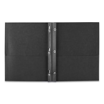 Avery Letter Pocket Folder 8.5" X11" With 2 Internal Pockets Black Package Of 25
