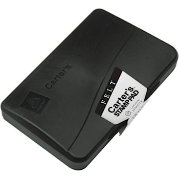 Carter'S Felt Uninked Stamp Pad 4.25" X 2.75" Black