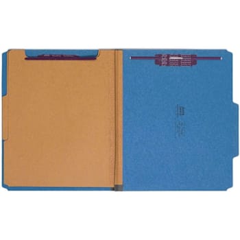 Smead 8.5" X 11" Letter Classification Folder Dark Blue Package Of 10