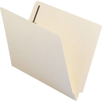 Smead Straight Tab Letter Fastener Folder 8.5" X 11" Manila Package Of 50