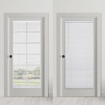 Image for St. Charles Magne 25 X 72 White Cordless Magnetic Mini Blind For Metal Doors from HD Supply