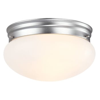 Image for Seasons 8 In. 2-Light Bulb-Based Mushroom Fixture In Brushed Nickel from HD Supply