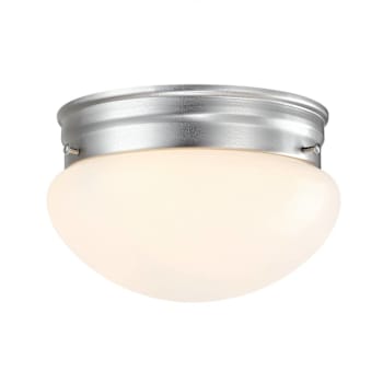 Image for Seasons 6in 1-Light Bulb-Based Mushroom Fixture In Brushed Nickel from HD Supply