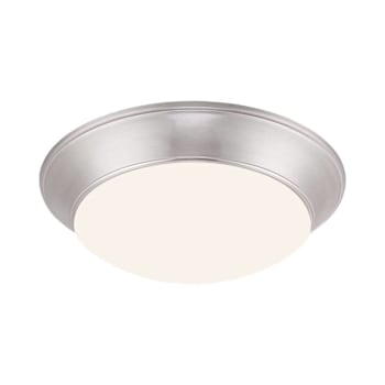 Image for Seasons 11 In. LED Dome Flush Mount Fixture In Brushed Nickel from HD Supply