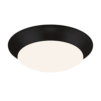 Seasons 13-Inch Dome 15w Dimmable Integrated LED Flush Mount Light With 5 CCT Selectable, Matte Black