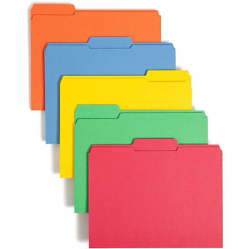 Image for Smead Colored 1/3 Tab Letter File Folder 8.5" X 11" Package Of 100 from HD Supply