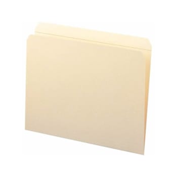 Smead Straight Tab Letter File Folder 8.5" X 11" 0.75" Expansion Package Of 100