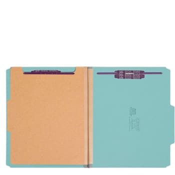 Smead Safeshield 2/5 Tab Classification Folder With Divider Package Of 10