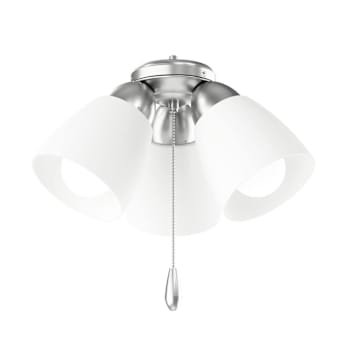 Seasons Universal 3-Light Ceiling Fan Light Kit In Brushed Nickel
