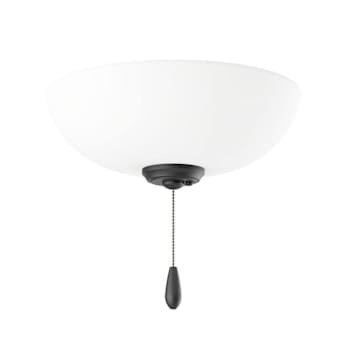 Seasons Universal 2-Light Ceiling Fan Bowl Light Kit In Matte Black