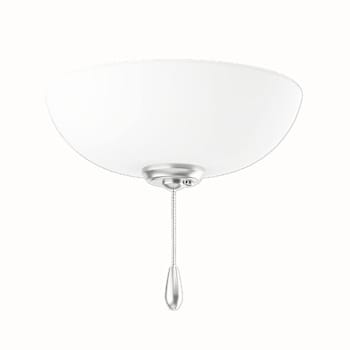 Seasons Universal 2-Light Ceiling Fan Bowl Light Kit In Matte White