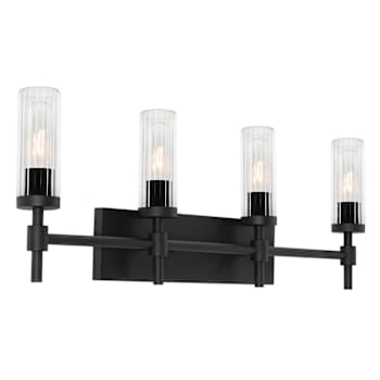 Image for Afx Huntington 30" Four-Light Medium Base Vanity, Black from HD Supply