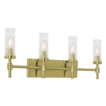 Image for Afx Huntington 30" Four-Light Medium Base Vanity, Light Antique Brass from HD Supply