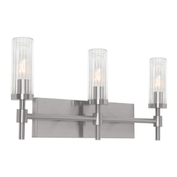 Image for Afx Huntington 24" Three-Light Medium Base Vanity, Satin Nickel from HD Supply