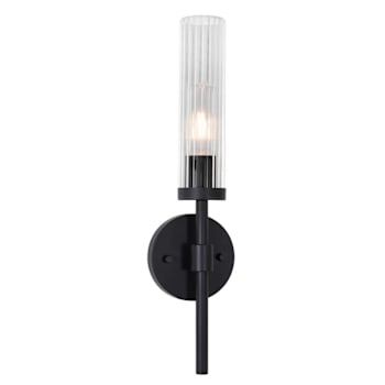 Image for Afx Huntington 18" One-Light Medium Base Indoor Wall Sconce, Black from HD Supply