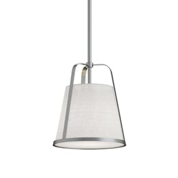 Image for Afx Lizzette 10" One-Light Medium Base Pendant, Satin Nickel from HD Supply