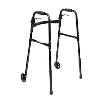 Medacure Lightweight Adult Paddle Walker With 5" Wheels - Black