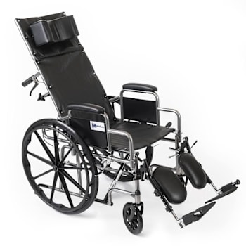 Medacure Reclining Wheelchair - 22in W X 18in D