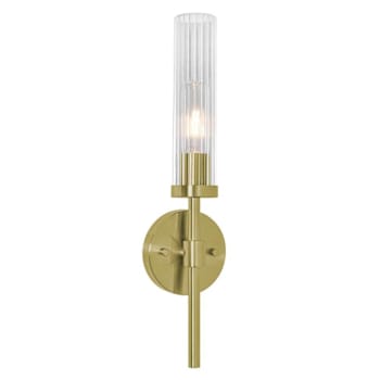Image for Afx Huntington 18" One-Light Medium Base Indoor Wall Sconce, Light Antique Brass from HD Supply