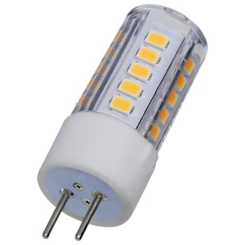 SATCO 4.5 Watt Mini LED T6 Bulb, Gy6.35 Base, 3000k, 12 Volt, Clear, Case Of 12