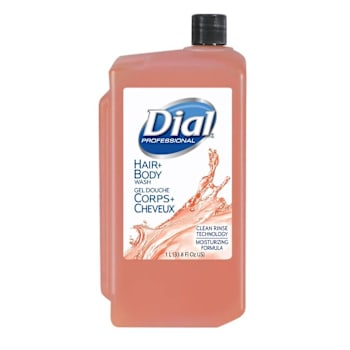 Dial® Hair + Body Wash Dispenser Refill 1 L Case Of 8
