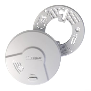 USI Electric 2-In-1 Hardwired Smoke And Fire Alarm With 10 Year Battery Backup