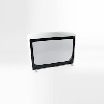 GE Replacement White Lid Frame And Glass Assembly For Washer, Part # Wh10x35297