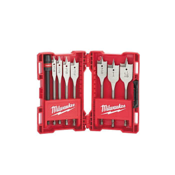 Image for Milwaukee 8pc Flat Boring Bit 6" Universal Set from HD Supply