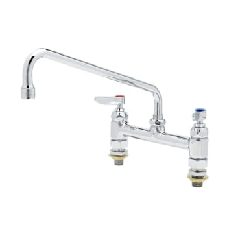 Image for T&S Brass And Bronze Dbl Pantry Faucet 8" Cntr 12" Nozzl 062x1/2" Npt Male Inlet from HD Supply