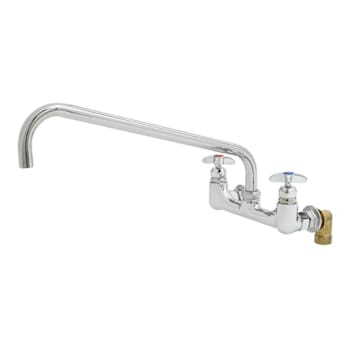 Image for T&S Brass And Bronze Mixing Faucet Wall Mount 8" Cntrs 18" Swing Nzze 00ll Inlet from HD Supply