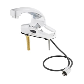 T&S Brass And Bronze Sensor Faucet 4" Deck Mount Cast Spout Ac/Dc Control Module
