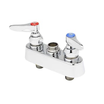 Image for T&S Brass And Bronze Workboard Faucet 3-1/2" Cntrs Lever Hndls 1/2" Npt M Inlets from HD Supply