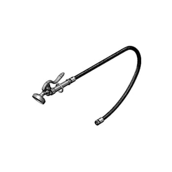 T&S Brass And Bronze Spray Assembly 44" Flex S. Steel Hse Self-Closing Spry Vlv