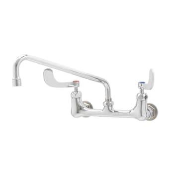 Image for T&S Brass And Bronze Dbl Pantry Faucet 8" Centers 12" Swing Nzzl 4" Wrist Hndles from HD Supply