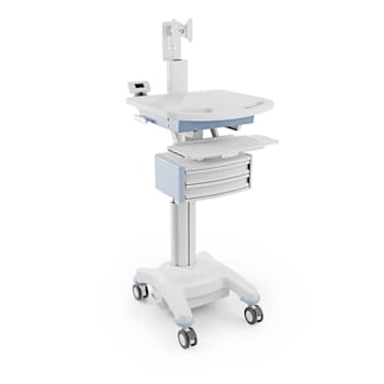 Luxor Vitalpower Medical Workstation Cart, Deluxe