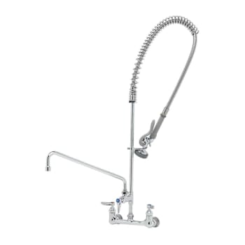 Image for T&S Brass And Bronze Pre-Rinse 8" Wll Mnt Add-On Faucet 16" Swng Nzzl Wall Brckt from HD Supply
