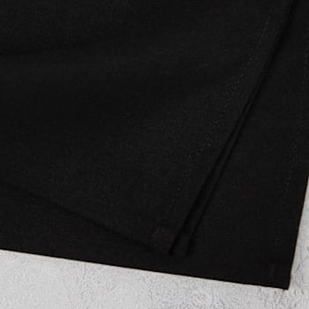 Bokser Spun Soft Tablecloth, 100% Polyester, 81in Square, Black Case Of 12