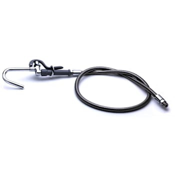 T&S Brass And Bronze Pot/Glass Filler Hook Nozzle 68" Flex Stainless Steel Hose