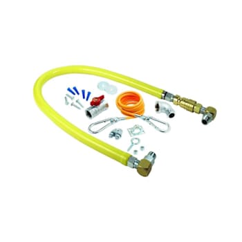 T&S Brass And Bronze Gas Hse W/Quick Disco 1" Npt /Instll Kit/Swivelink Fittings