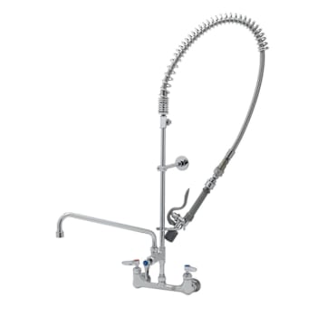 Image for T&S Brass And Bronze Pre-Rns 8" Wll Mnt Base Cerama 14" Nzzl B-0107-J-Swv Qd Tee from HD Supply