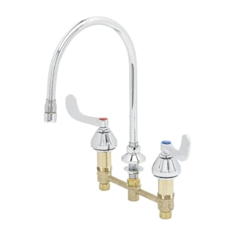 Image for T&S Brass And Bronze Medical Faucet 8" Cntr Swvl Gsnck Non-Splash Aeratr 4" Hndl from HD Supply