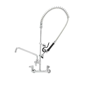 Image for T&S Brass And Bronze Wll Mnt Base 8" Center 6" Wll Brckt 12" Add-On Faucet Equip from HD Supply