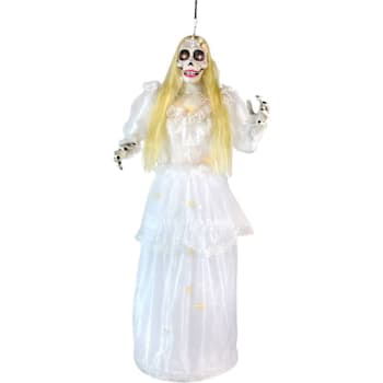 Haunted Hill Farm 5' Touch-Activated Hanging Spinning Bride