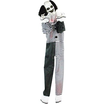Haunted Hill Farm 5'7" Animatronic Clown With Lights And Sound