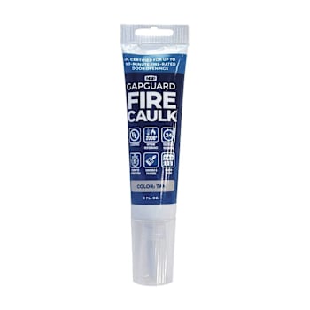 Ngp Gapguard Fire Caulk, Tan, 3 Oz Tube, Package Of 6