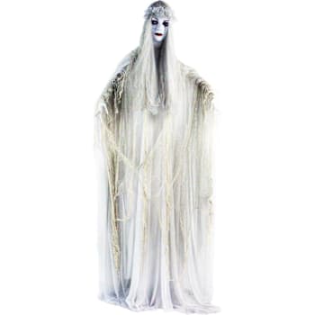 Haunted Hill Farm 5'7" Animatronic Ghost Bride With Lights And Sound