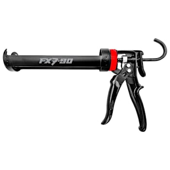 Irion 10 Oz Cartridge Caulking Gun With Rubber Handle, 17 To 1 Thrust Ratio