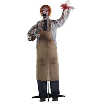 Haunted Hill Farm 67" Animatronic Zombie Carver With Sound
