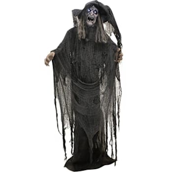 Haunted Hill Farm 5'9" Animatronic Turning Witch With Lights And Sound