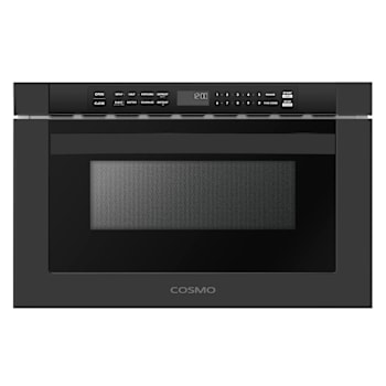 Cosmo 24" Haven Collection 1.2 Cu Ft Built-In Microwave Drawer Black